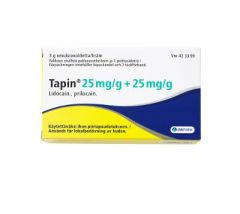 TAPIN 25 mg/g+25 mg/g emuls voide (3 peittosidettä)5 g